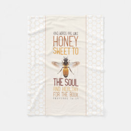 蜂蜜の蜂 フリースブランケット