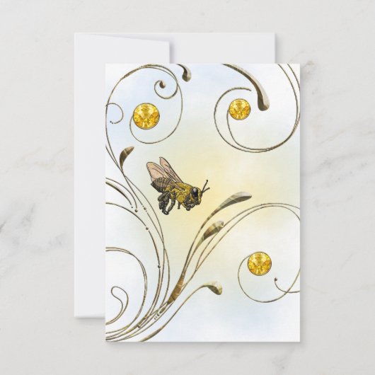 蜂蜜の蜂 出欠カード (裏面)