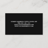 蜂蜜の販売人/養蜂家の農家の村の蜂 名刺 (裏面)