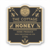 蜂蜜の販売者 シール (正面)