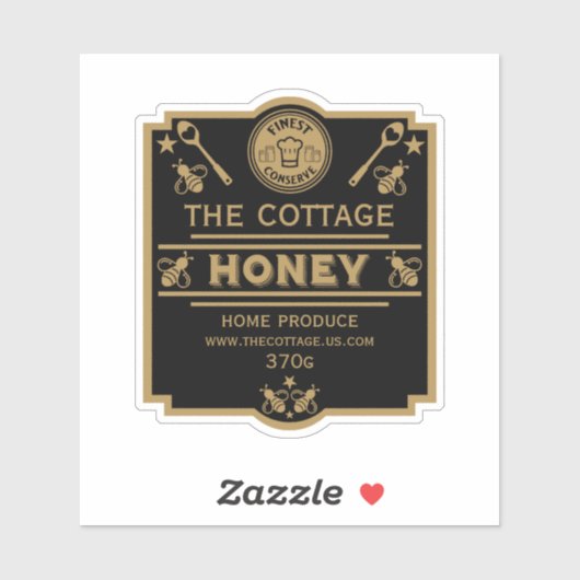 蜂蜜の販売者 シール (シート)