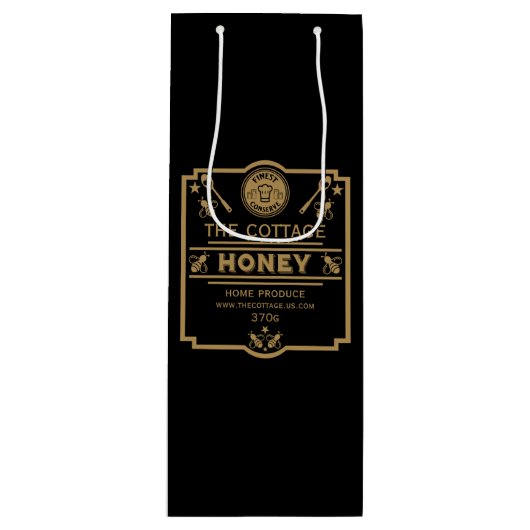 蜂蜜の販売者 ワインギフトバッグ (正面)