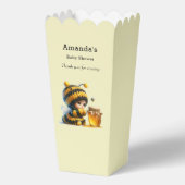 蜂蜜の赤ちゃんシャワーが付いた、かわいいビー服の少女|過去記事 フェイバーボックス (裏面)