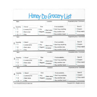 蜂蜜の食料品一覧… ノートパッド