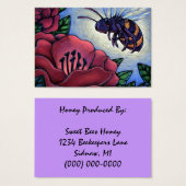 蜂蜜の養蜂家製品ギフトラベルカード事業 (正面&裏面)