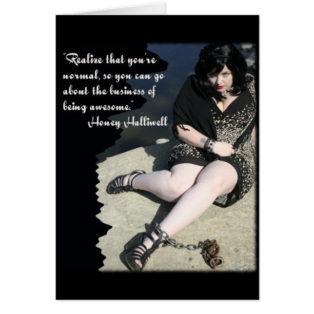 蜂蜜のHalliwellの素晴らしいカード (正面)