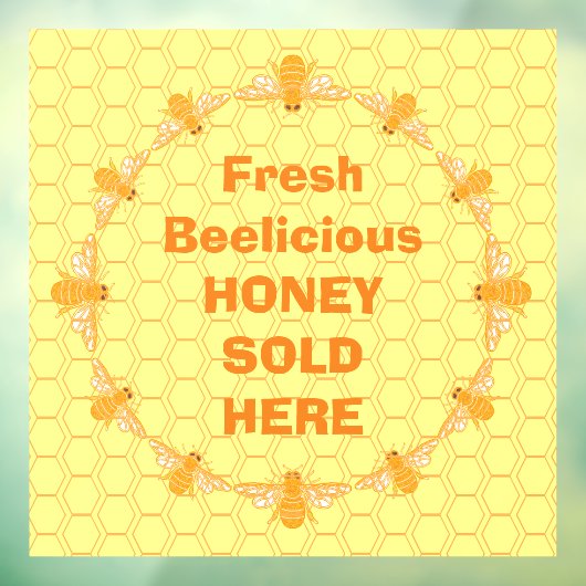 蜂蜜はここで売った ウィンドウサイン (シート3)
