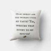 蜂蜜よりも甘い クッション (裏面)