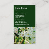 蜂蜜を作る – 濃い緑 名刺 (裏面)