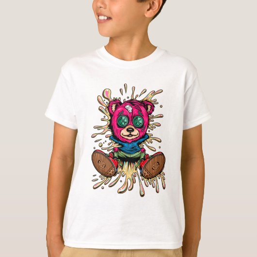 蜂蜜を吸う Tシャツ (正面)