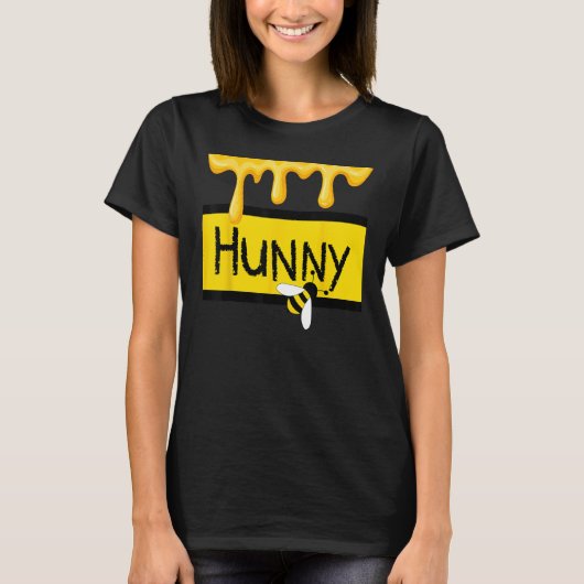 蜂蜜を滴下してシミュレートするハニー（蜂蜜）の瓶 Tシャツ (正面)