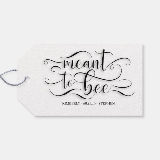 蜂蜜を目的とした ギフトタグ (裏面横)