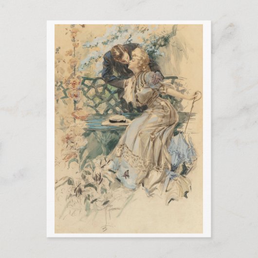 蜂蜜を集める ポストカード (正面)