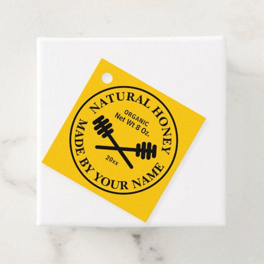 蜂蜜エレガント瓶メッセージカード フェイバータグ (インサイチュ)