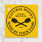 蜂蜜エレガント瓶メッセージカード フェイバータグ (正面)