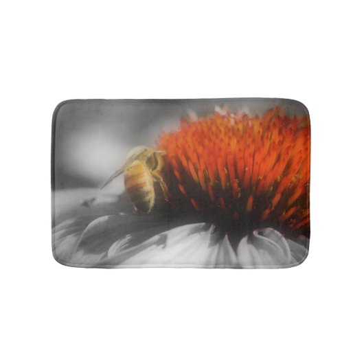 蜂蜜オンデイジーフラワー自然 バスマット (正面)