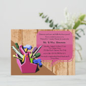 蜂蜜カップルのシャワーの招待状 招待状 (スタンド正面)