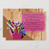 蜂蜜カップルのシャワーの招待状 招待状 (正面/裏面)