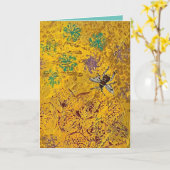 蜂蜜グリーティングカード カード (黄色い花)