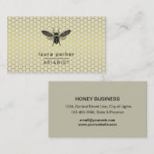 蜂蜜セラーアピアリストライムイエローヘキサゴン 名刺 (正面/裏面)