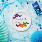 蜂蜜テーマ前向き語 ペーパープレート (パーティー)