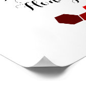 蜂蜜テーマ前向き語 ポスター (角)