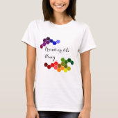 蜂蜜テーマ前向き語 Tシャツ (正面)