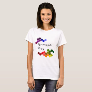 蜂蜜テーマ前向き語 Tシャツ