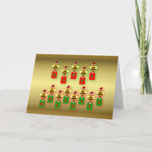 蜂蜜ハッピーホリデーハニービー養蜂会 シーズンカード (正面)