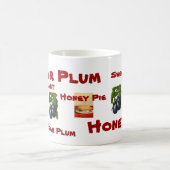 蜂蜜パイ砂糖のプラムマグ コーヒーマグカップ (中央)