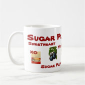 蜂蜜パイ砂糖のプラムマグ コーヒーマグカップ (左)