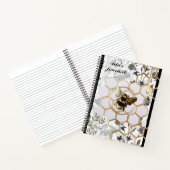 蜂蜜パーソナライズされた帳 ノートブック (内部)