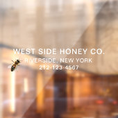 蜂蜜ビジネス用の大型ビニール窓が蜂に密着 ウィンドウサイン (シート2)