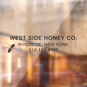 蜂蜜ビジネス用の大型ビニール窓が蜂に密着 ウィンドウサイン (シート2)