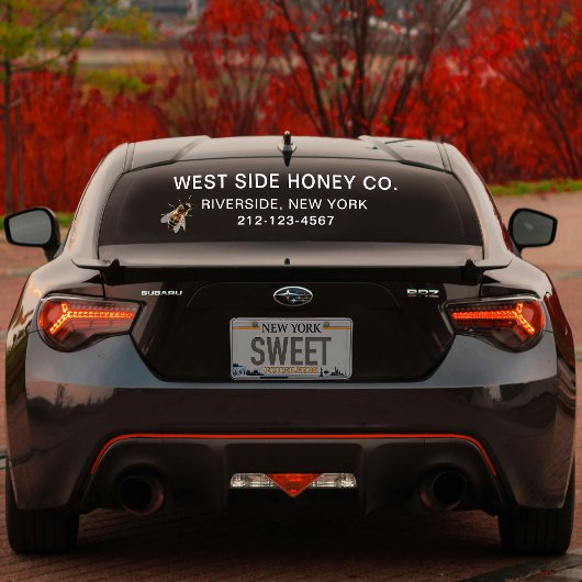 蜂蜜ビジネス用の大型ビニール窓が蜂に密着 ウィンドウサイン