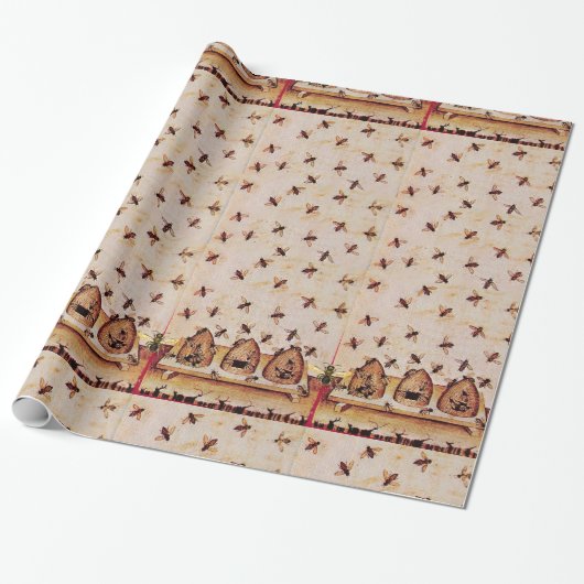 蜂蜜ビー，養蜂 – 養蜂家の用品 ラッピングペーパー (アンロールド)