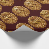 蜂蜜ビー，養蜂 – 養蜂家は茶色を供給 ラッピングペーパー (角)