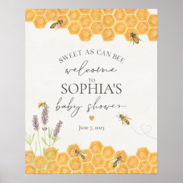 蜂蜜ベイビーシャワー歓迎ポスター ポスター