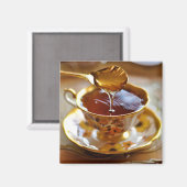 蜂蜜マグネット付き茶 マグネット (正面/裏面)