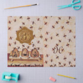 蜂蜜ミツバチの巣箱，養蜂，養蜂，養蜂家ワックスシール 薄葉紙 (クラフト)