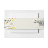 蜂蜜モダンとカボチャ手作り石鹸ラベル 招待状ベリーバンド (正面例)