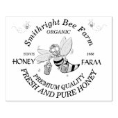 蜂蜜ラバースタンプのバケツ付きミツバチ農場 ラバースタンプ (インプリント)