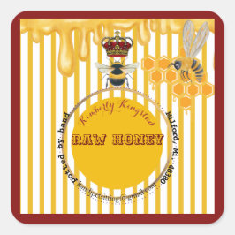 蜂蜜ラベル スクエアシール