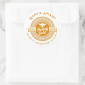 蜂蜜ラベル, 自家農場ステッカー ラウンドシール (バッグ)