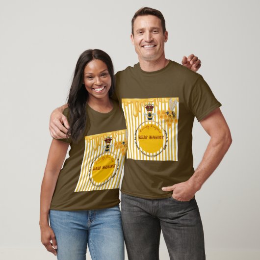 蜂蜜ラベル Tシャツ (ユニセックス)