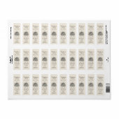 蜂蜜ヴィンテージ串と蜂ミニラベル ラベル (フルシート)