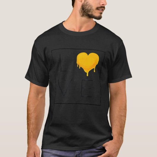 蜂蜜大好き!養蜂家や蜂蜜好きにぴったり Tシャツ (正面)