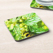 蜂蜜採取花粉抽象芸術印象派 コースター (左側)