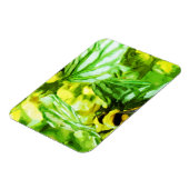 蜂蜜採取花粉抽象芸術印象派 マグネット (左側)