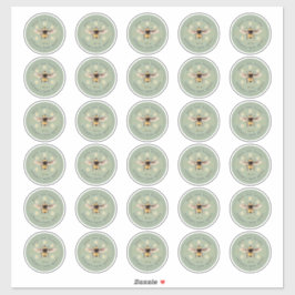 蜂蜜瓶ラベル ハチミツ ハニー ビー 養蜂場 2インチステッカー シール